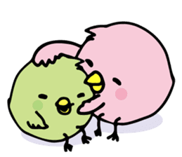 A pink chick version2 sticker #8861299
