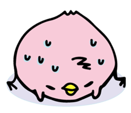 A pink chick version2 sticker #8861305