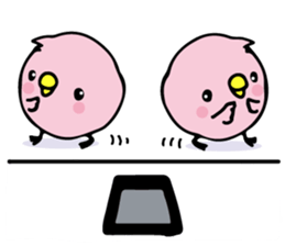 A pink chick version2 sticker #8861308