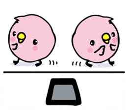 A pink chick version2 sticker #8861308
