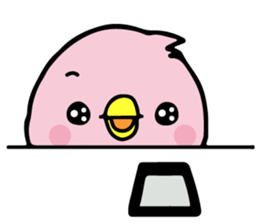 A pink chick version2 sticker #8861309