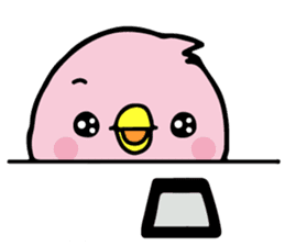 A pink chick version2 sticker #8861309