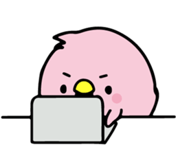 A pink chick version2 sticker #8861311
