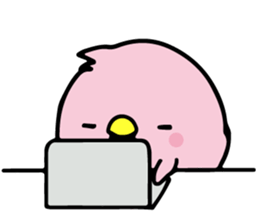 A pink chick version2 sticker #8861312