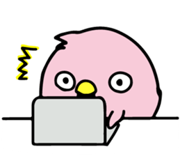 A pink chick version2 sticker #8861313