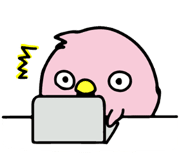 A pink chick version2 sticker #8861313