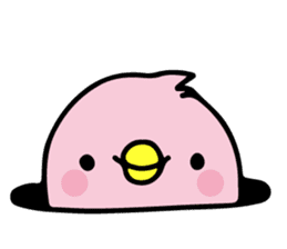 A pink chick version2 sticker #8861314