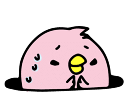 A pink chick version2 sticker #8861316