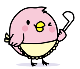 A pink chick version2 sticker #8861321