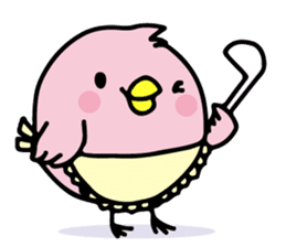 A pink chick version2 sticker #8861321