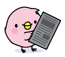 A pink chick version2 sticker #8861322