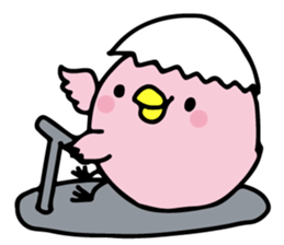 A pink chick version2 sticker #8861323