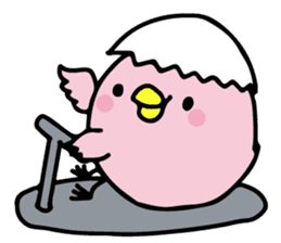 A pink chick version2 sticker #8861323