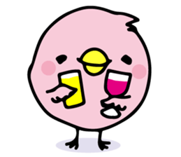 A pink chick version2 sticker #8861328