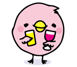 A pink chick version2 sticker #8861328