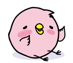 A pink chick version2 sticker #8861329