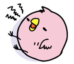 A pink chick version2 sticker #8861330