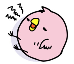 A pink chick version2 sticker #8861330