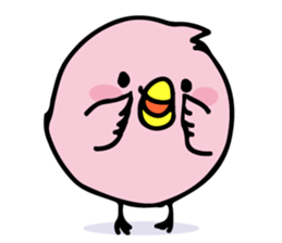 A pink chick version2 sticker #8861331