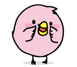 A pink chick version2 sticker #8861331