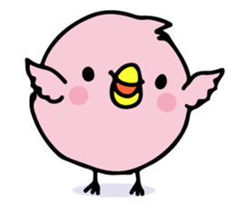 A pink chick version2 sticker #8861335