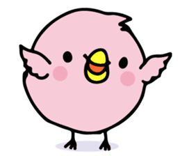 A pink chick version2 sticker #8861335