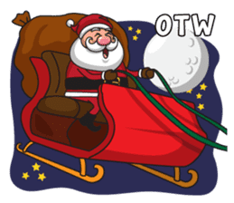 Om Santa sticker #8861819