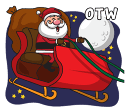 Om Santa sticker #8861819