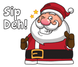 Om Santa sticker #8861823