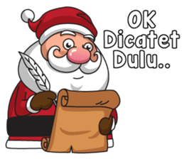 Om Santa sticker #8861828