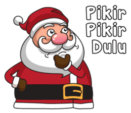 Om Santa sticker #8861829