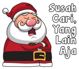Om Santa sticker #8861831