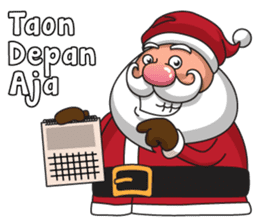 Om Santa sticker #8861834
