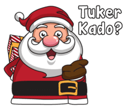 Om Santa sticker #8861835