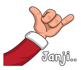 Om Santa sticker #8861839