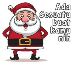 Om Santa sticker #8861840