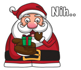 Om Santa sticker #8861841