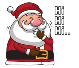 Om Santa sticker #8861846