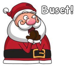 Om Santa sticker #8861848