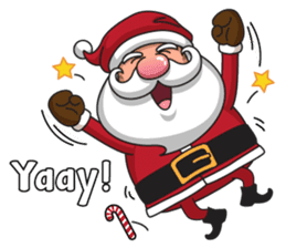 Om Santa sticker #8861849