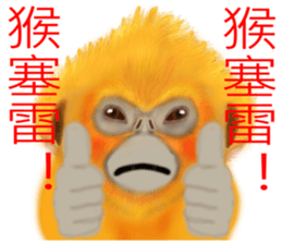 Monkey Xingtai Yun sticker #8862382