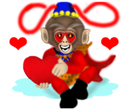 Monkey Xingtai Yun sticker #8862412