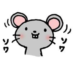 Pleasant one day of a mouse. sticker #8863736