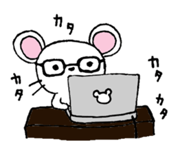 Pleasant one day of a mouse. sticker #8863749