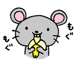 Pleasant one day of a mouse. sticker #8863756