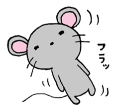 Pleasant one day of a mouse. sticker #8863758