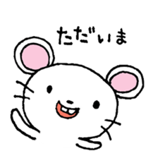 Pleasant one day of a mouse. sticker #8863760