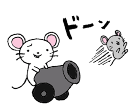 Pleasant one day of a mouse. sticker #8863764