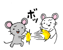 Pleasant one day of a mouse. sticker #8863765