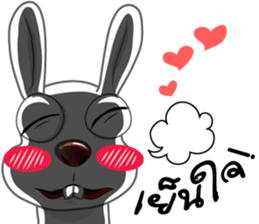 rabbit joke v.001a sticker #8863898